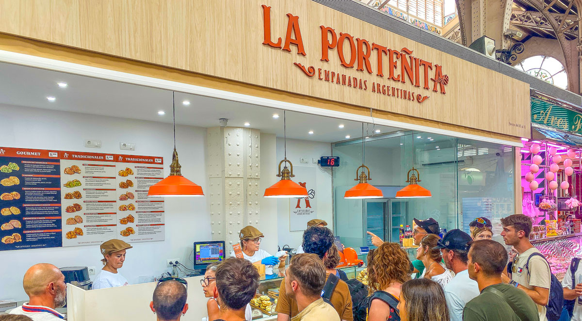 Empanadas argentinas en el corazón de Valencia. El Mercado Central.